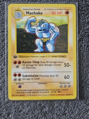Pokemon Machoke #34 1st edition - 1st edition