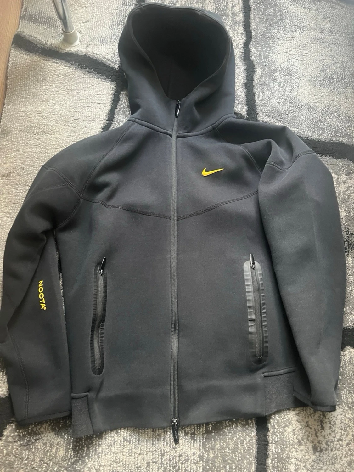 Svart Nike NOCTA hoodie med dragkedja