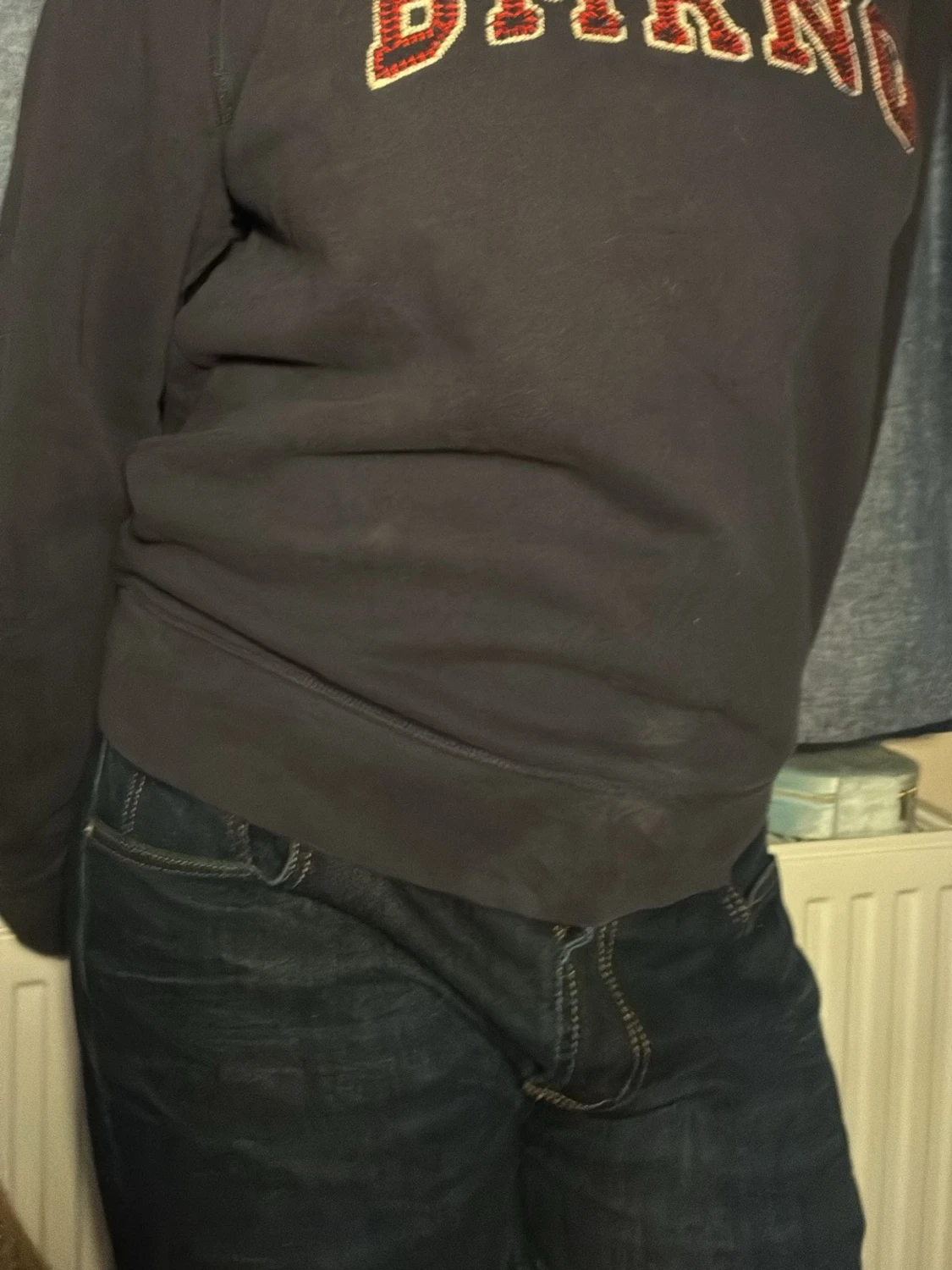 Svart sweatshirt med BMRNG-tryck - 1