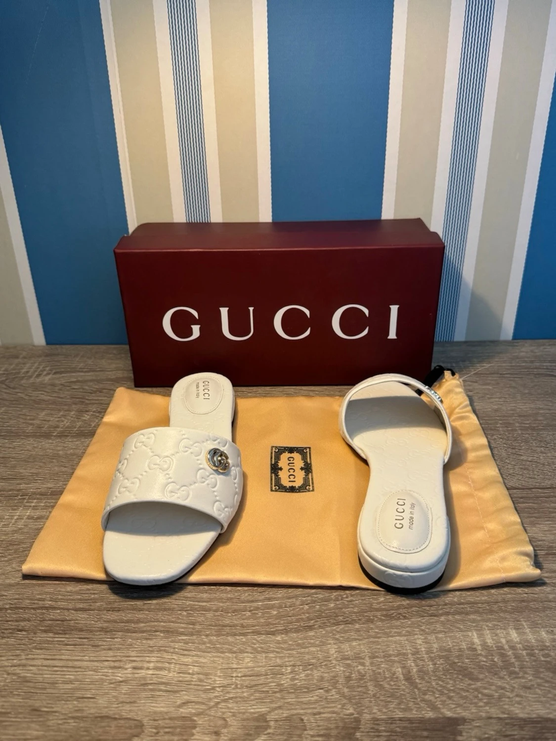 Gucci GG Embossed Sandals - 1