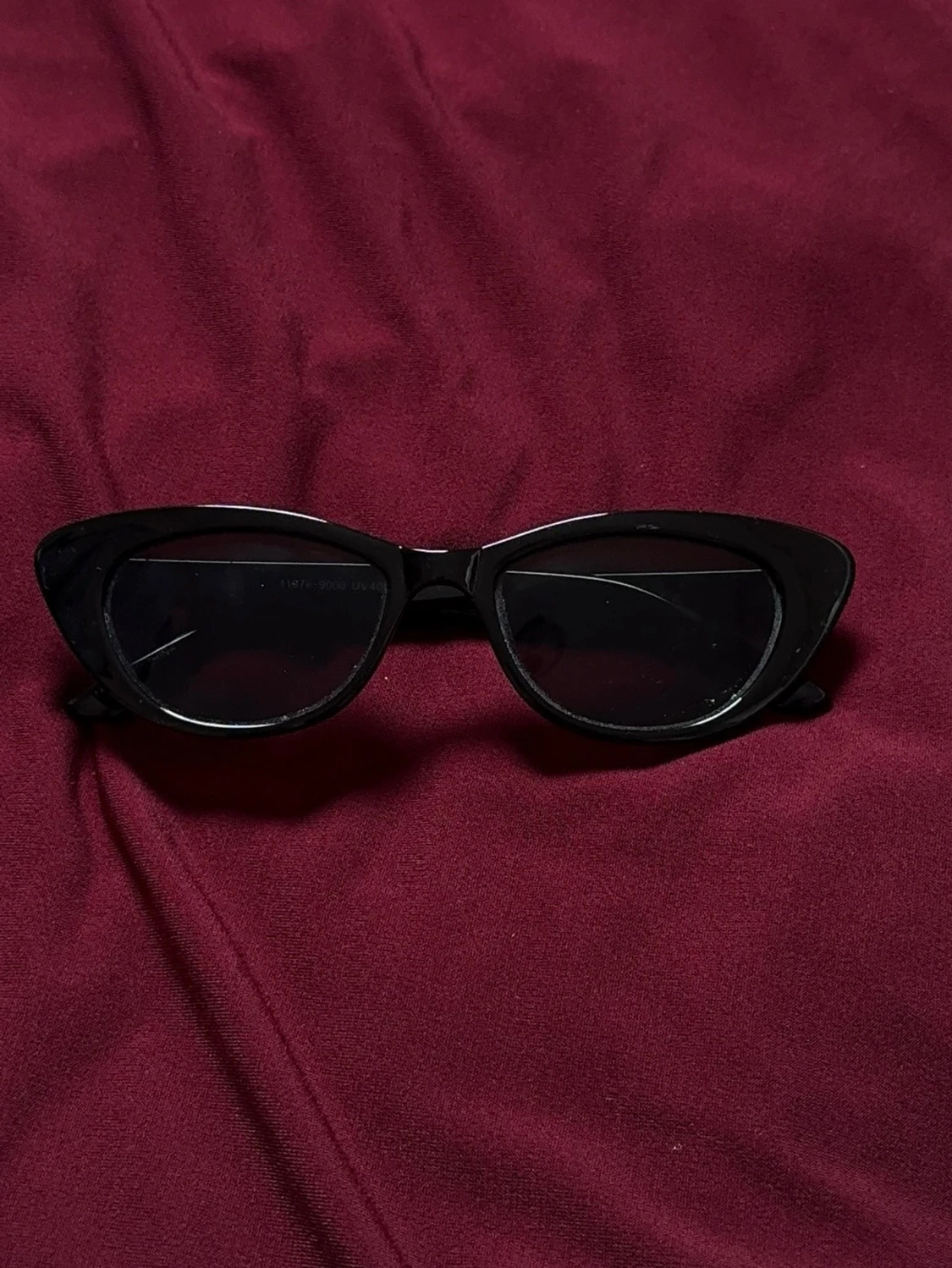 Svarta cat eye solglasögon