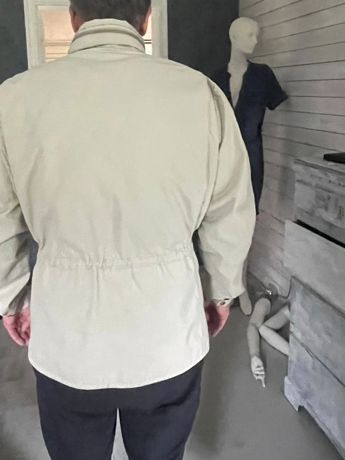 Beige parkajacka med fickor fjällräven  - 1