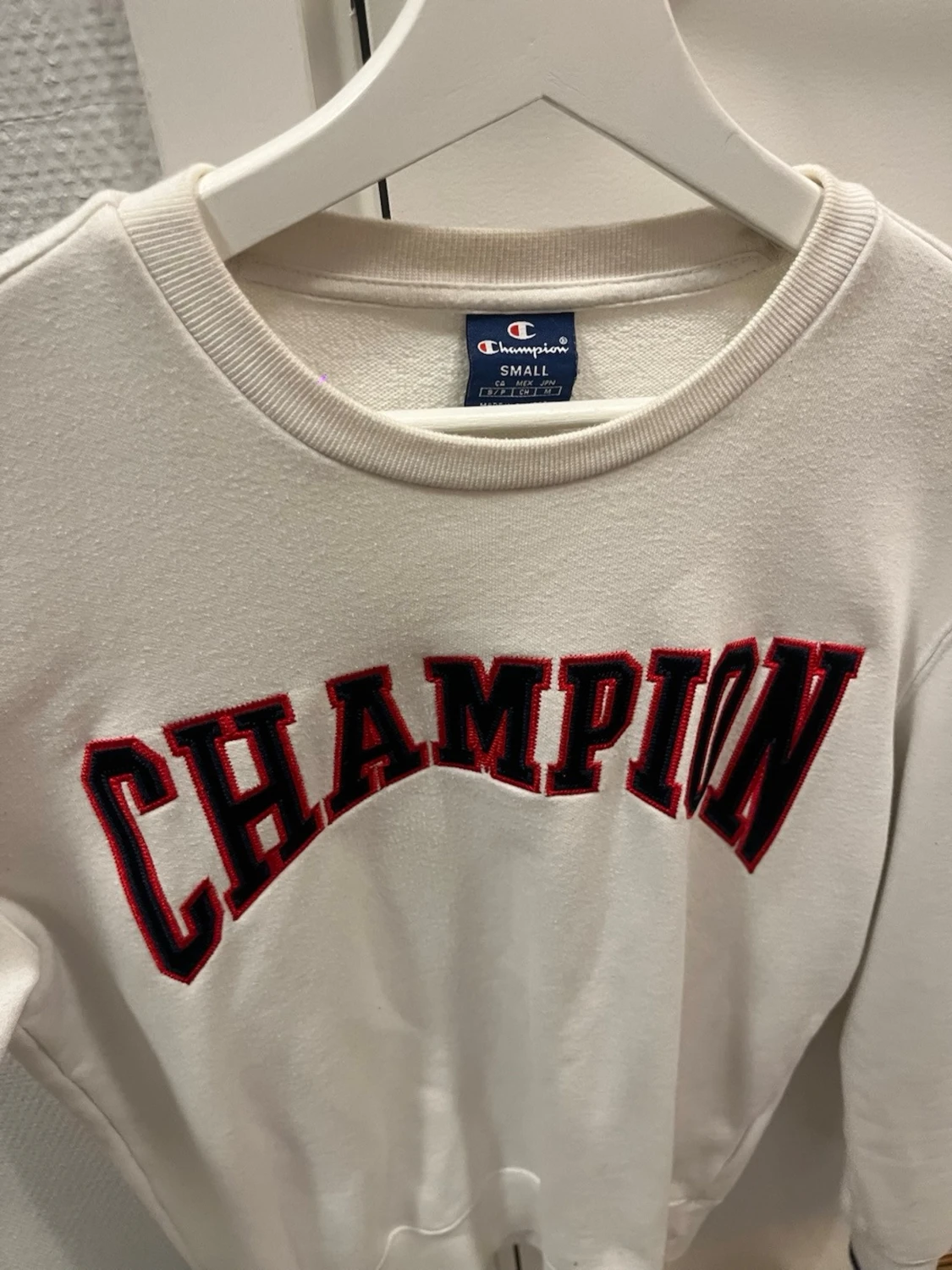 Vit sweatshirt från Champion - 1