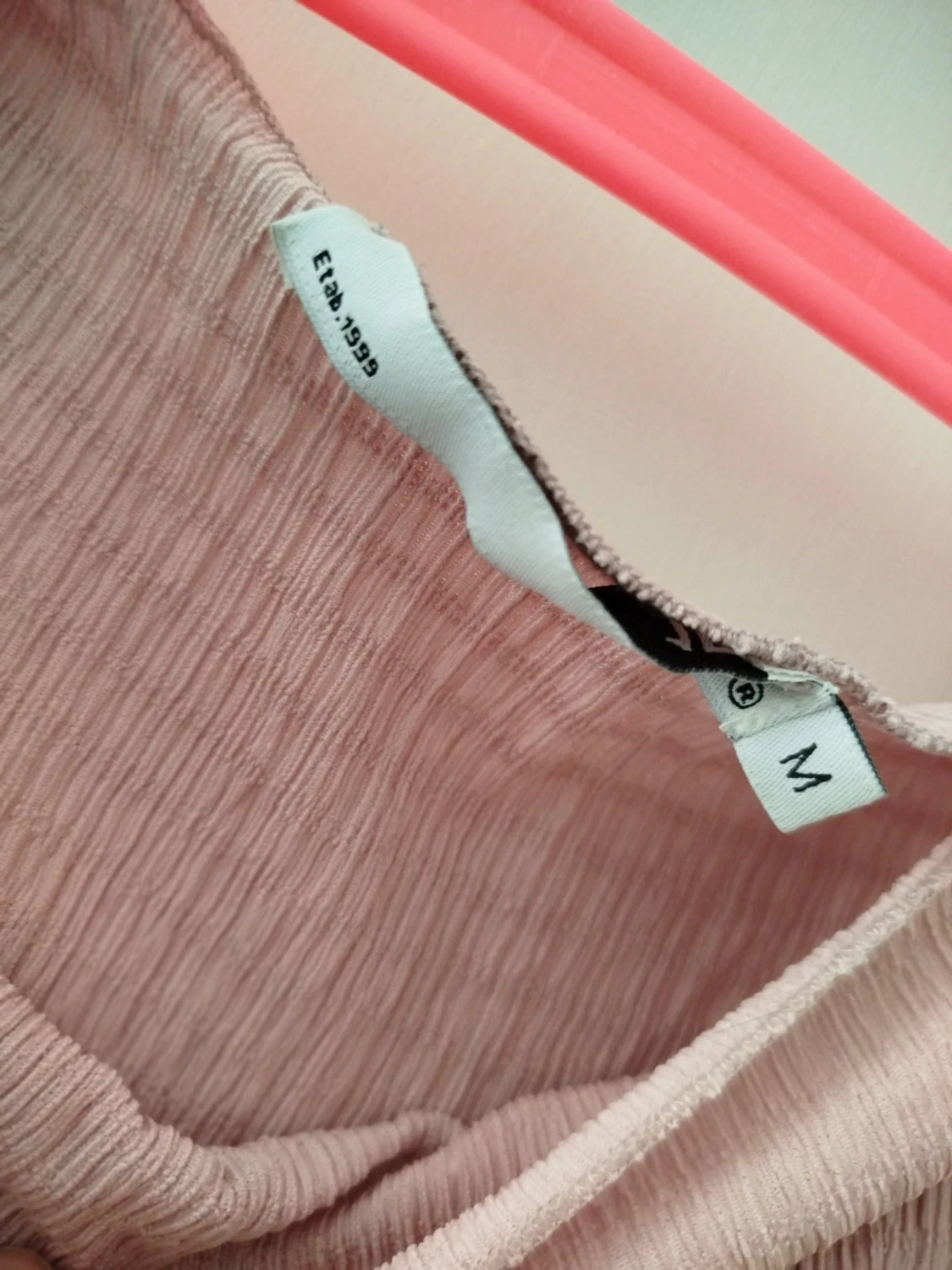 Ljusrosa off shoulder topp  - 1