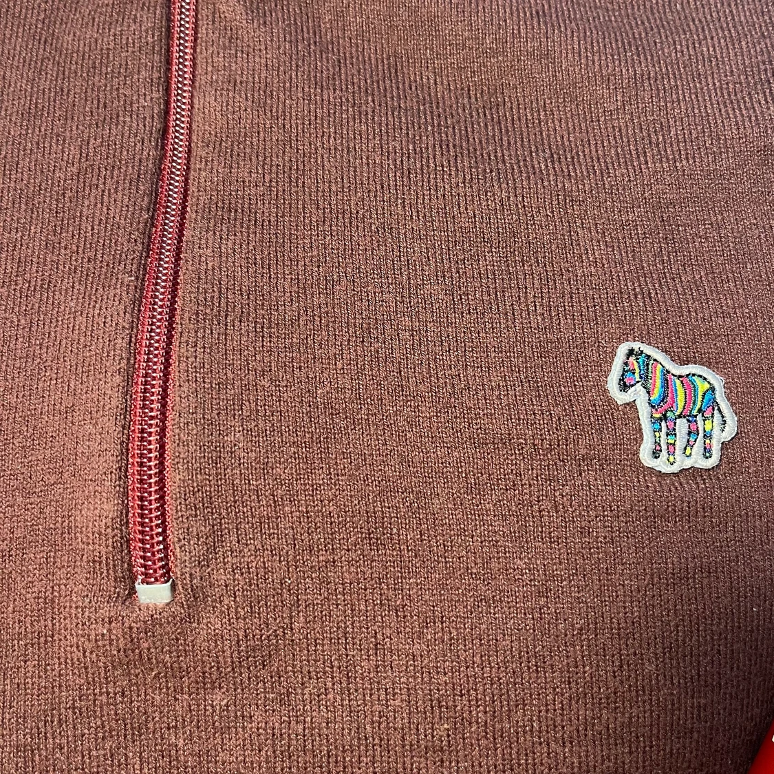 Paul Smith Half Zip vinröd - 90
