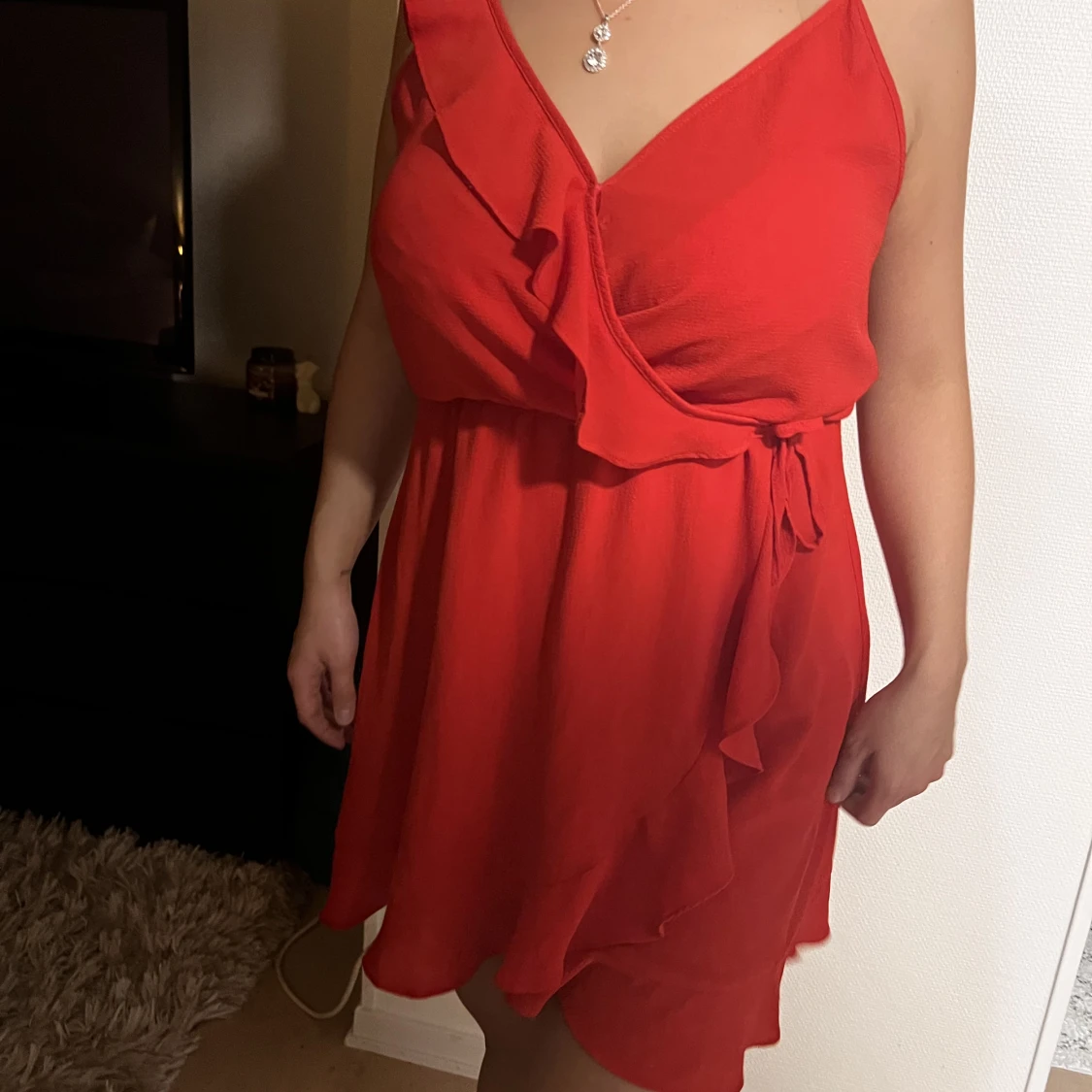 Röd klänning  - 90
