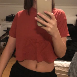 Croppad t-shirt - En oversized croppad t-shirt från weekday! Är i färgen smutsrosa/rosabronzad. Köparen står för frakten💕 priset kan oftas diskuteras och kan även ge paketpris så kika gärna in de andra jag säljer 