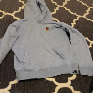 Ljusblå gant hoodie - Finns små nästan osynliga bruna fläckar på framfickan 