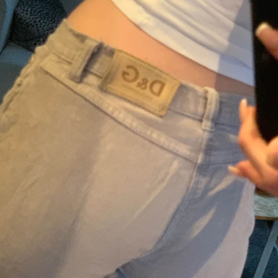 Lågmidjade Dolce Gabbana byxor, strl S - 90