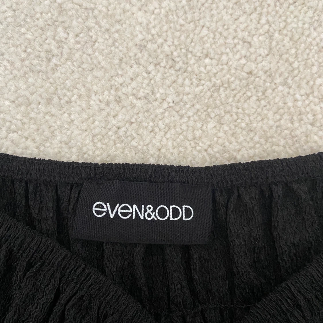 Jättefin svart blus/topp  - 91