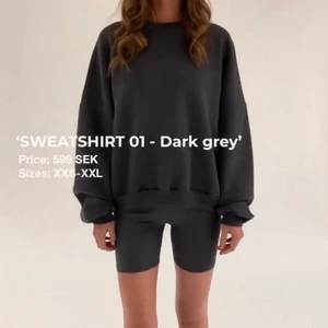 Mörkgrå sweather från LXA  - Säljer min LXA sweather i storlek xxs, väldigt bra skick, ordinariepris 599kr.  Mitt pris 299kr💕💕frakt tillkommer🫶🏼