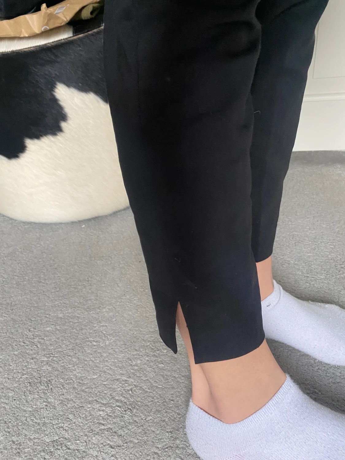 Svarta raka kostymbyxor - 90