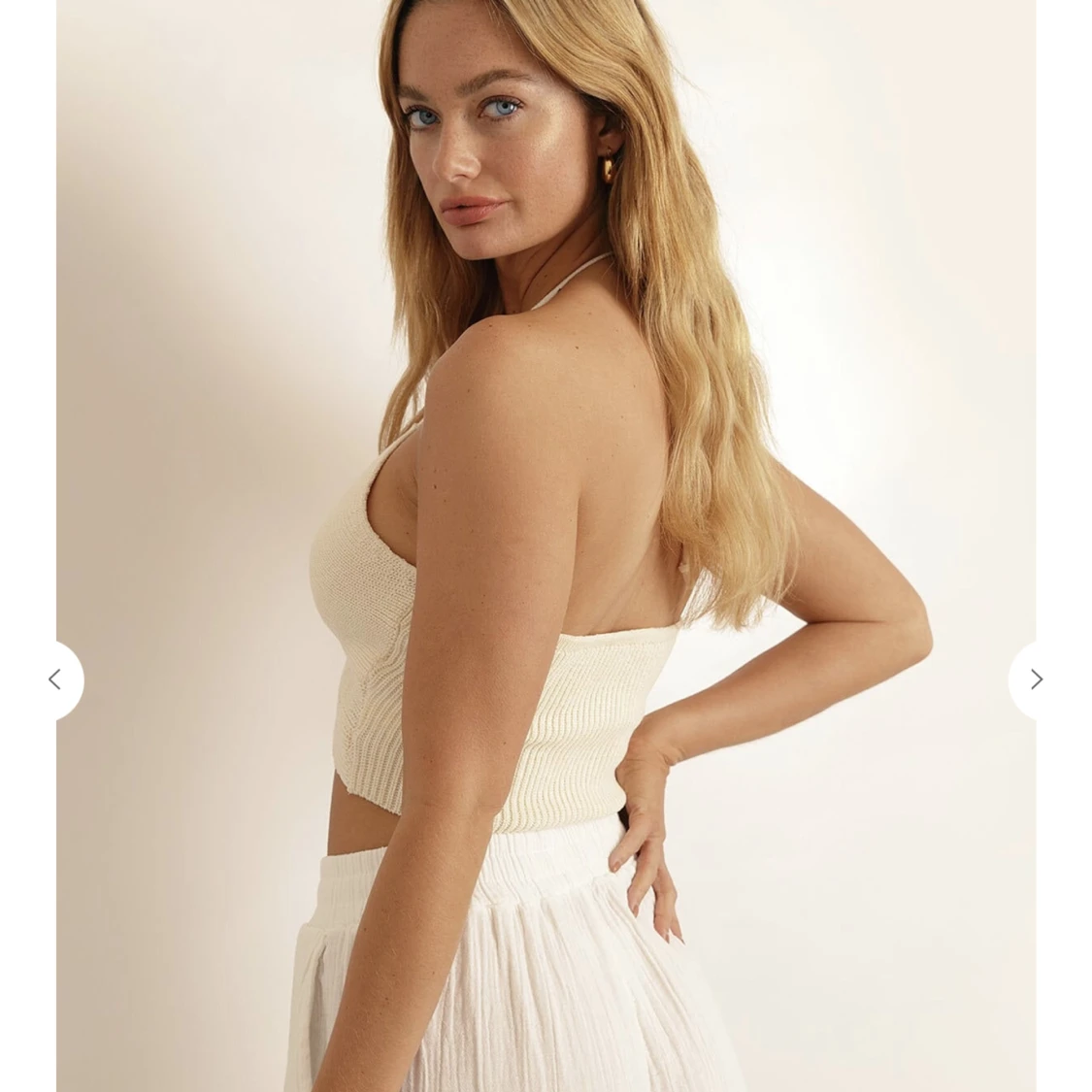 Virkad crop-top - 90