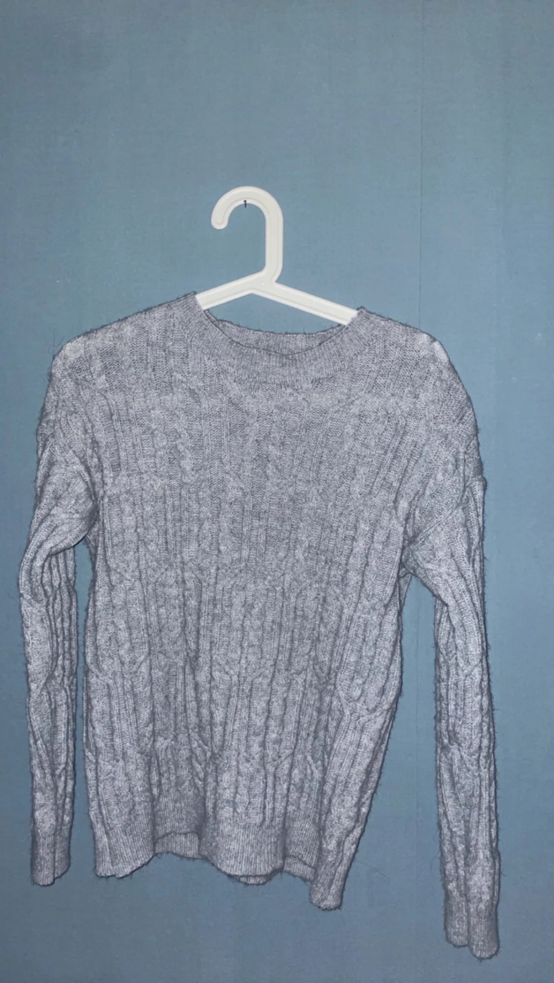  ribbad stickad tröja 