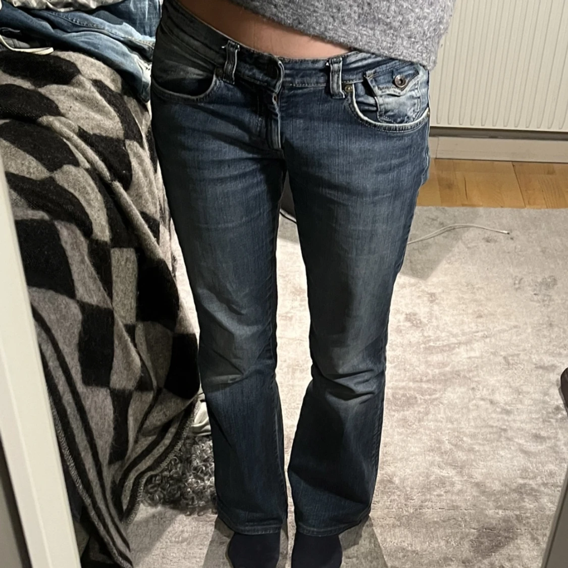 Lågmidjade jeans