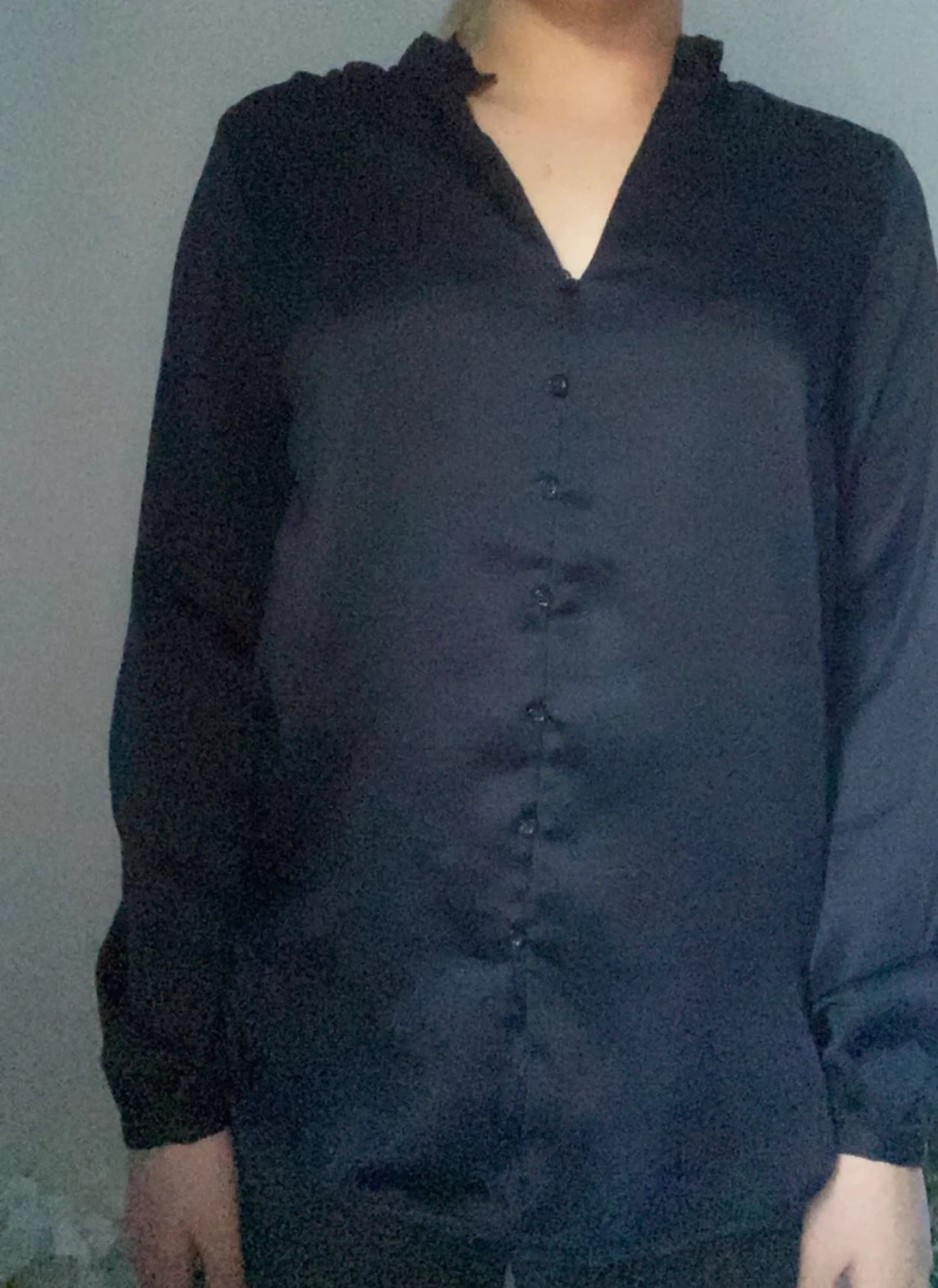 Marin blå blus - 90