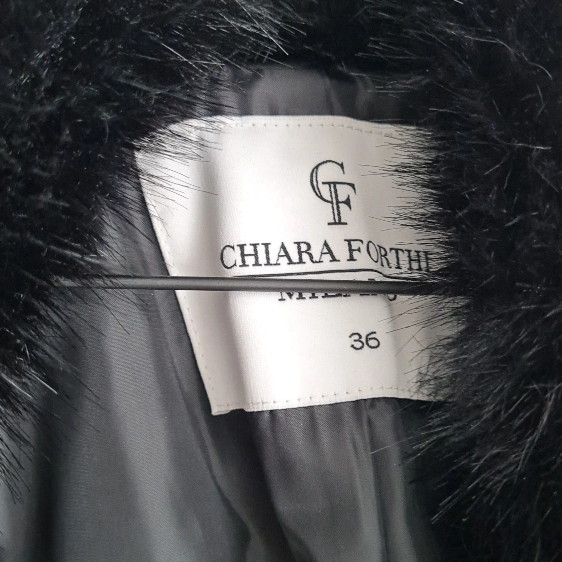 Snygg jacka i läderinimitation - 90