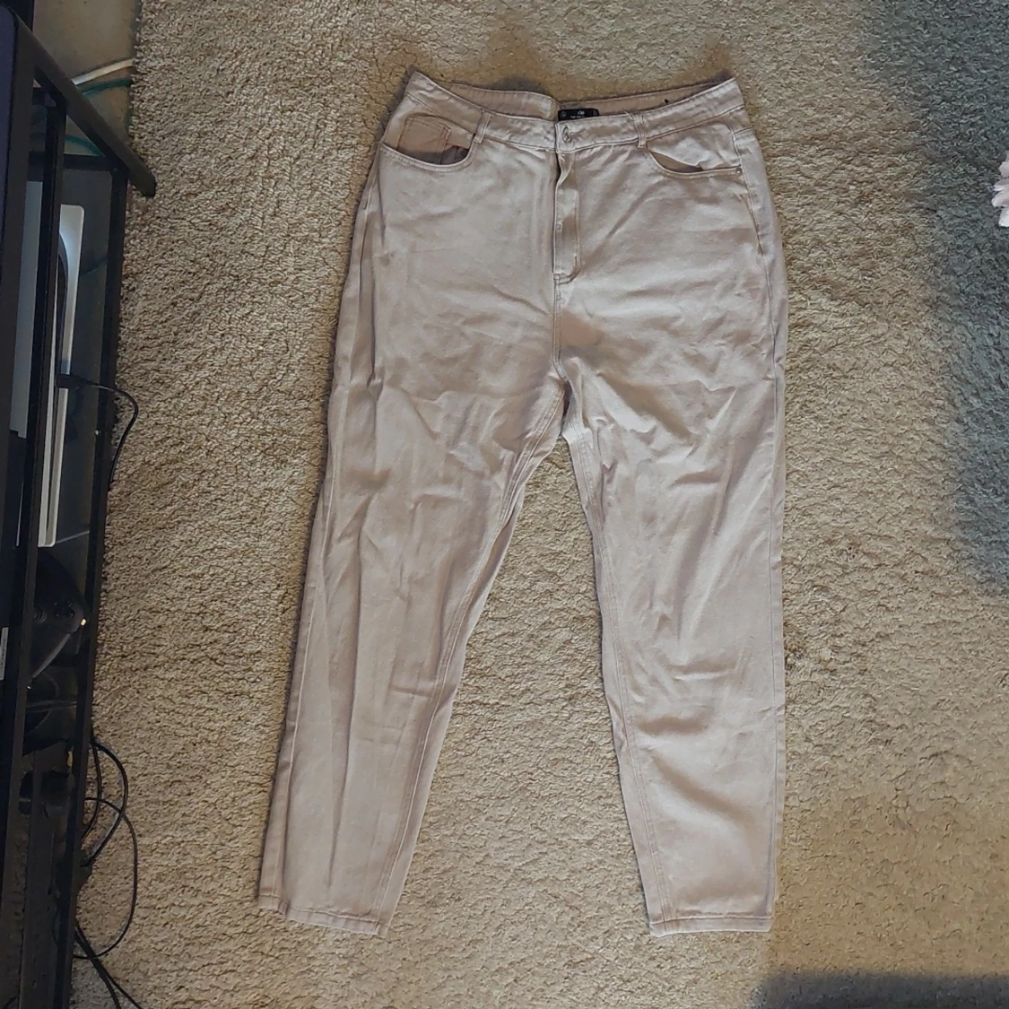 Högmidjade Jeans - Grå/Grålila