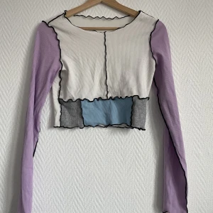 Fler färgad långärmad  - Mönstrad långärmad tröja  Stretchig 