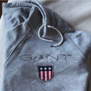 Gant hoodie  - En så snygg grå hoodie från märket gant!🤩 Fick den i födelsedagspresent när jag har en lika dan så säljer därför denna här! Den är helt oanvänd dvs helt nyskick! Storlek S! Priset är 270kr men kan absolut diskuteras vid snabb, bra och trevlig affär!