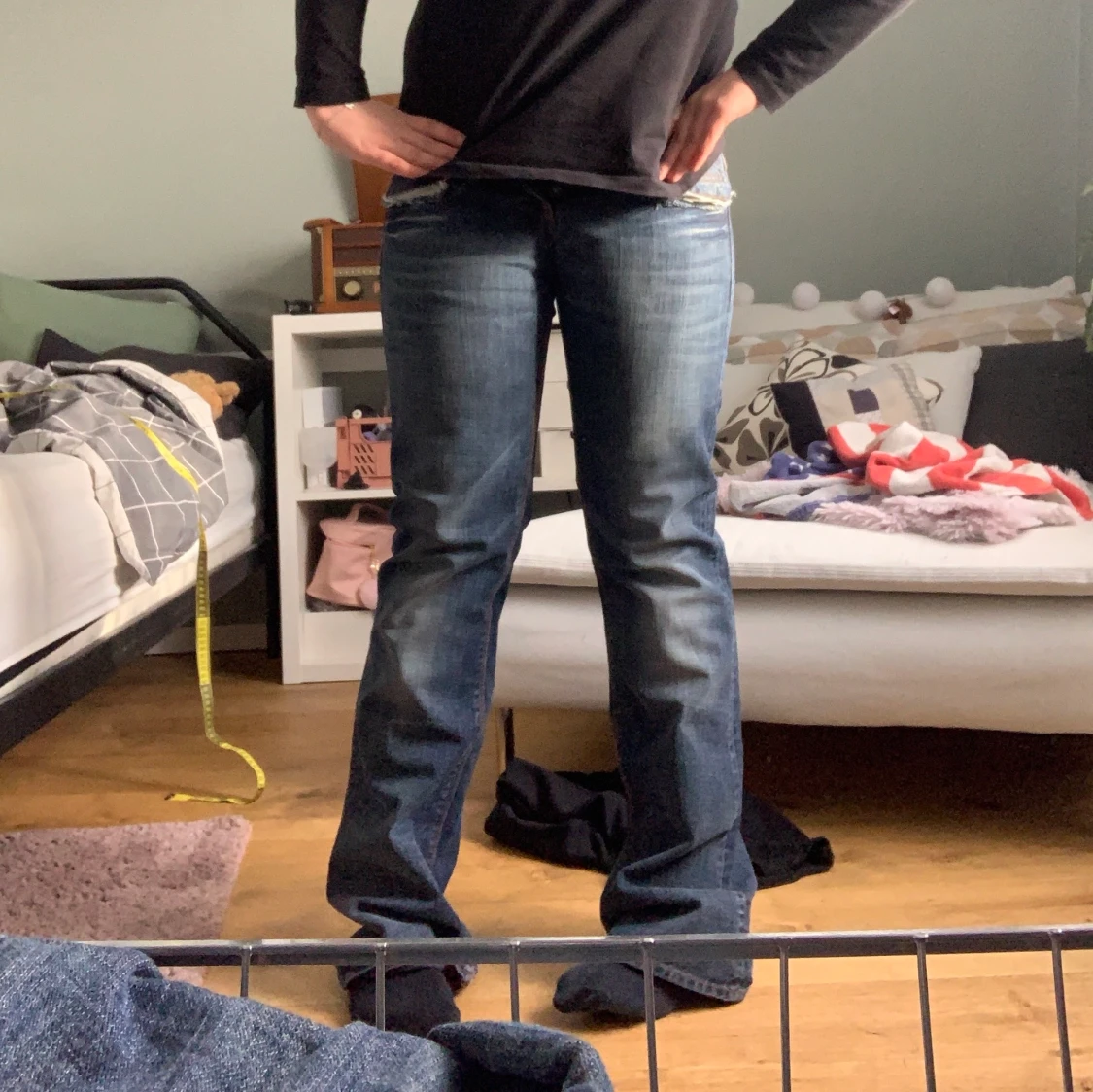 Lågmidjade jeans - 90