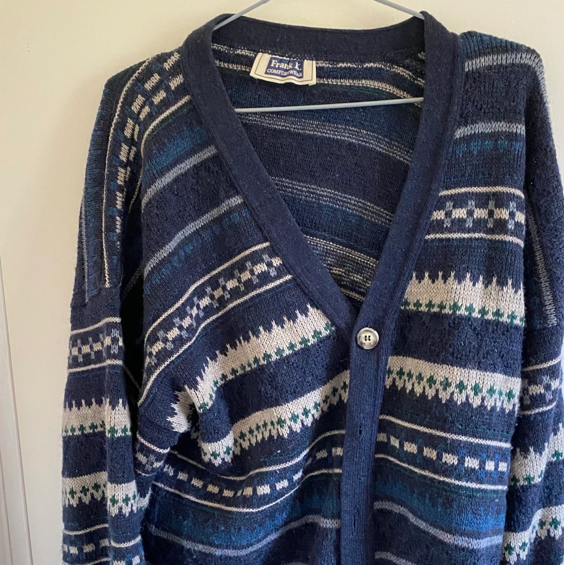 Vintage stickad tröja/cardigan  - 90
