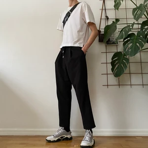 Imperial black trousers size M - Perfect black relaxed trousers Imperial Size M Made in Italy