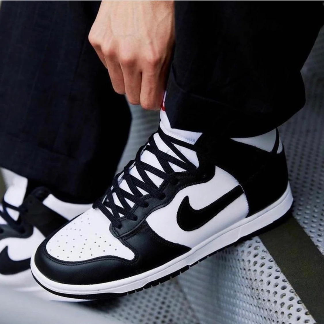 Dunk High black & white 