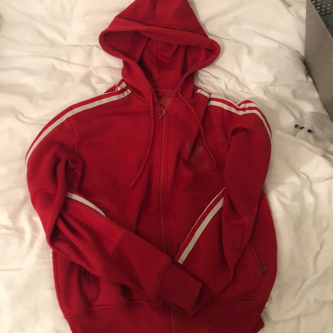 Adidas red hoddie