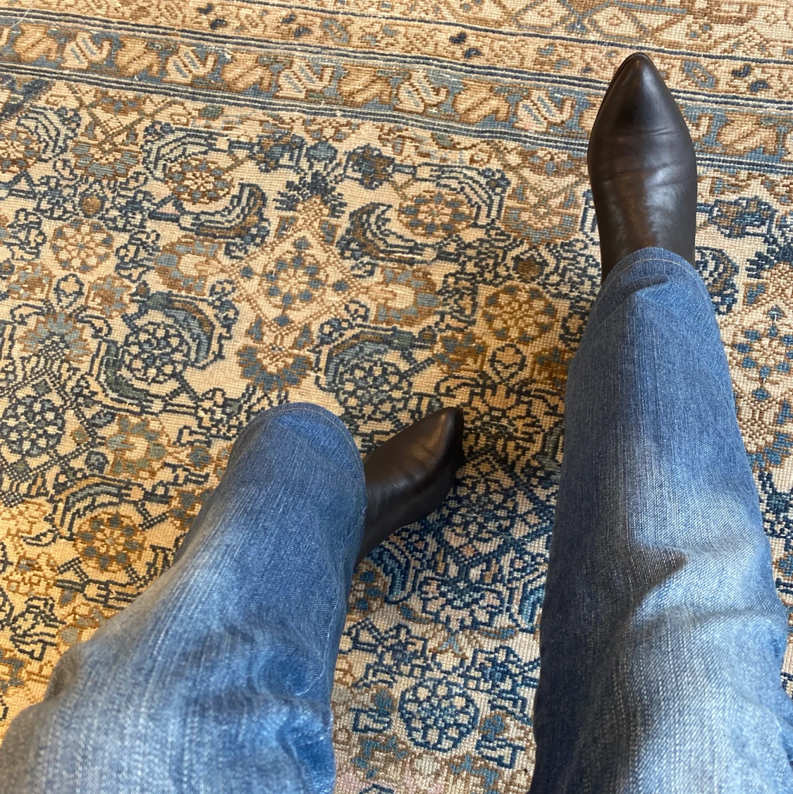 Svarta cowboy boots  - 91