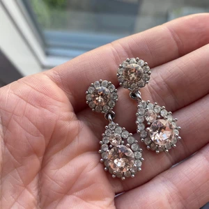 Lily and rose örhängen - Knappast använda så dem är i nyskick. Köpta för cirka 600 kr. Dem är silvriga med rose färg.