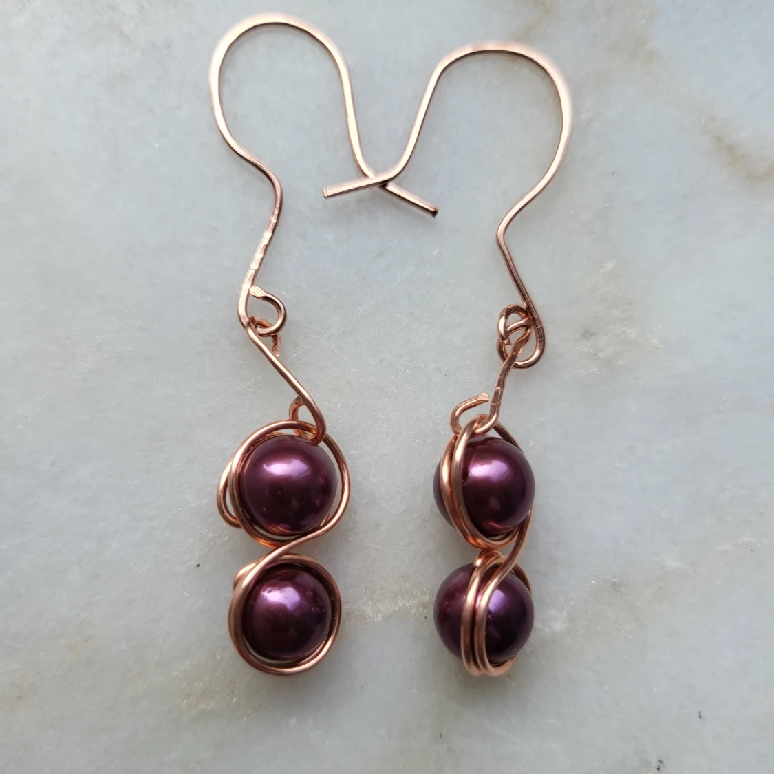 Örhängen med äkta äkta pärlor  - 90