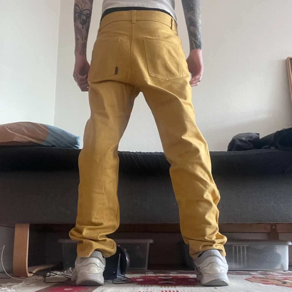 Skeleton yellow denim - 90