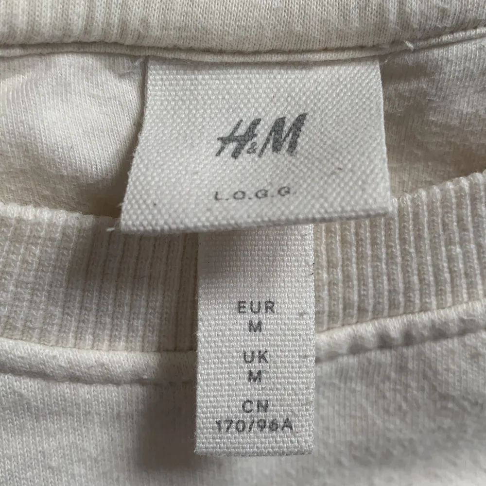 Säljer min jätte fina sweatshirt från H&M i storlek M. Ny priset är 400kr. Är lite noppig på vissa ställen men lätt att få bort. Säljer för att den inte kommer till användning. Hör gärna av er om ni vill köpa.💙🌷. Tröjor & Koftor.