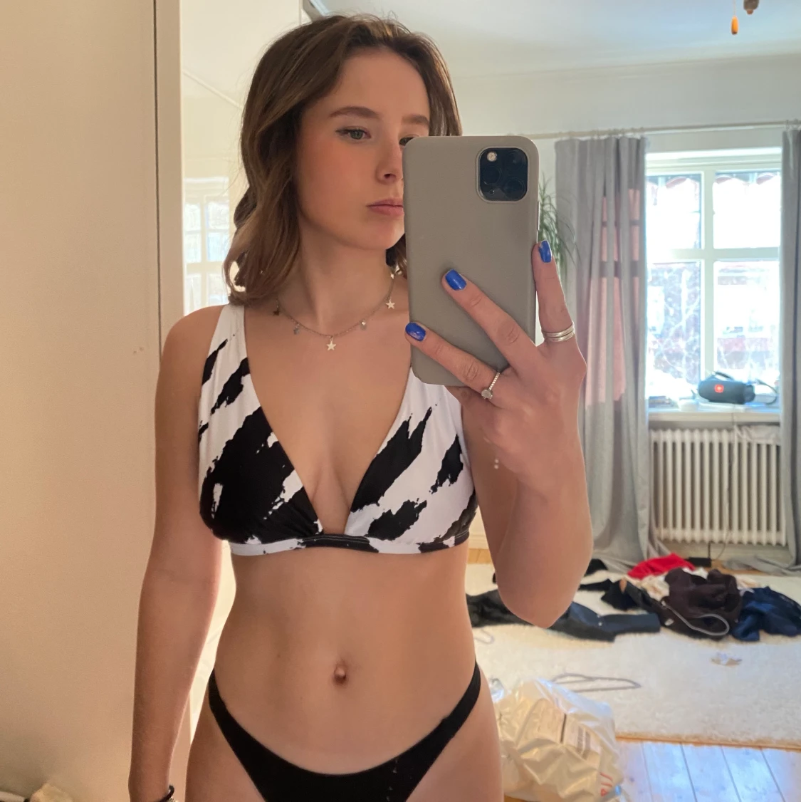 Zebra bikini topp 