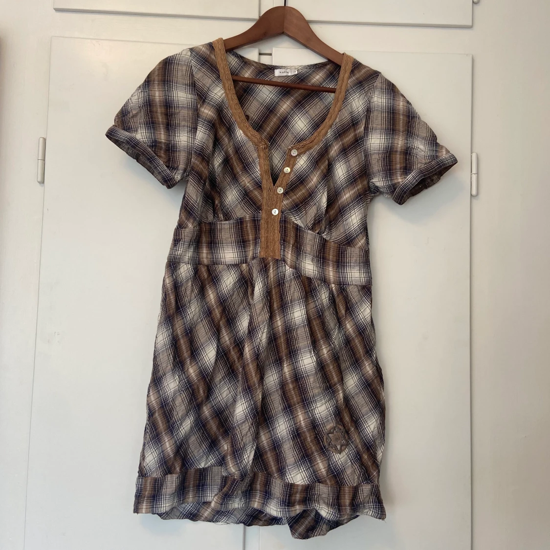 Rutig klänning - 91