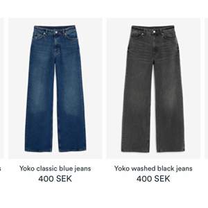 Säljer två par jeans från monki i modellen Yoko. Jättefint skick. 250kr styck, 400kr för båda.💓 kom privat för mina bilder på  jeansen. 