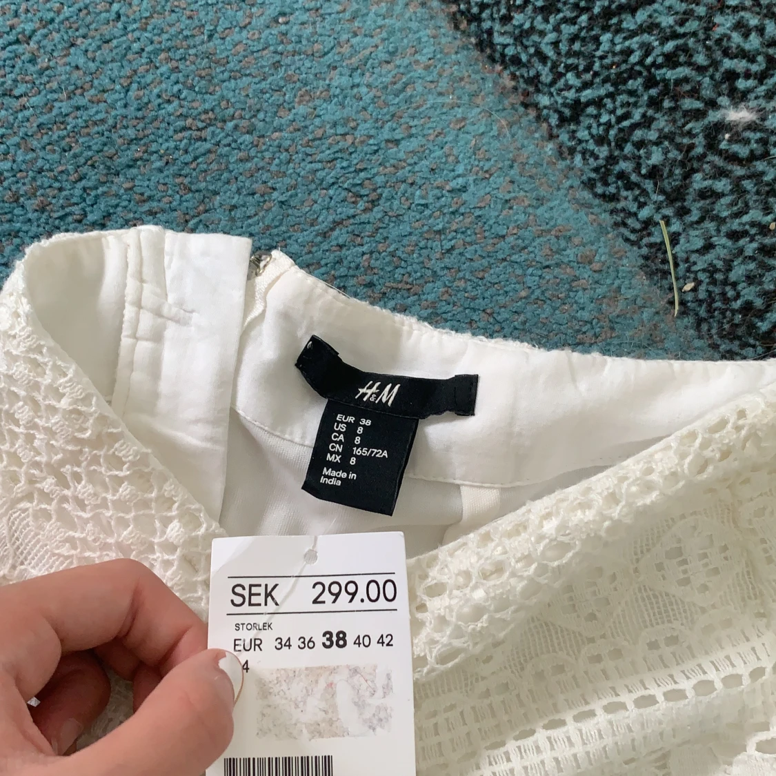 Vit volangskjol  - 91