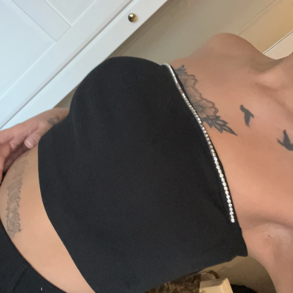 Tubtopp med diamanter - 90