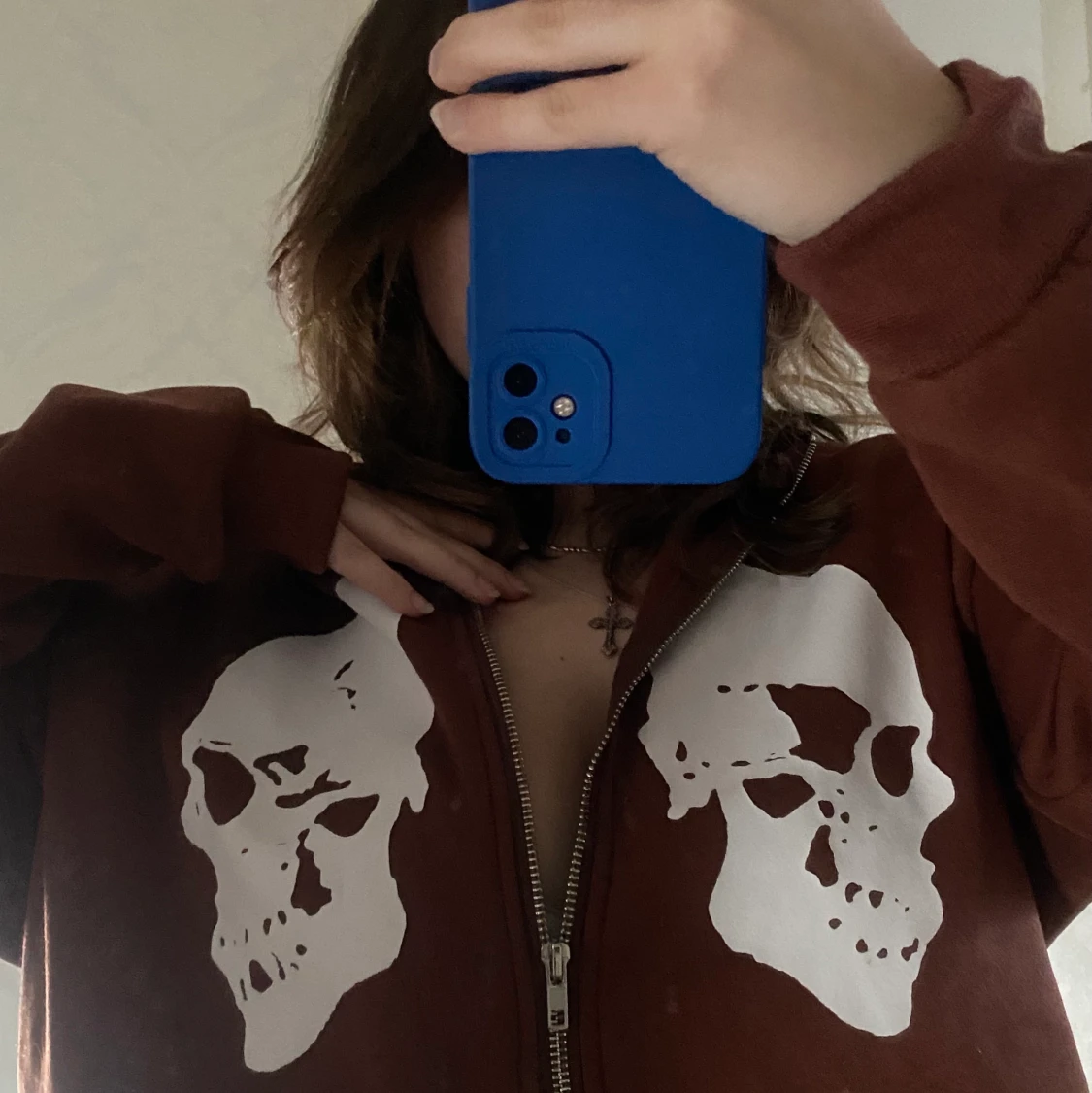 Skull zip up
