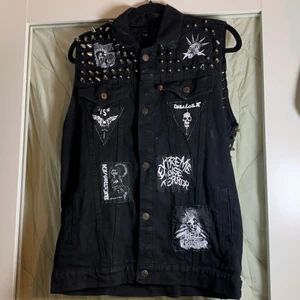 Handmade PUNK vest - music bands - Hand made with multiple bands across. Very comfortable and fits most sizes. Barely used.