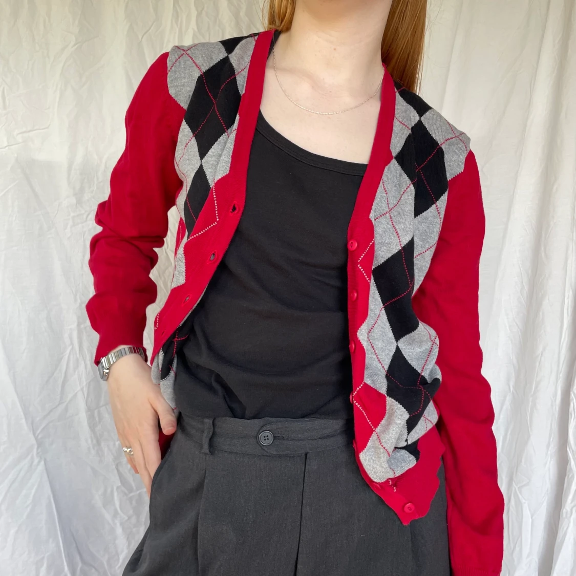 Argyle kofta ❤️‍🩹 - 90