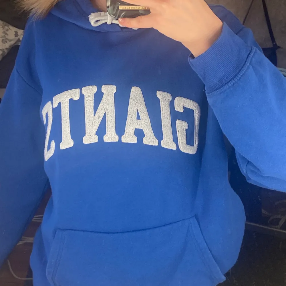 Säljer denna fina ginats hoodie köpt från H&M! Säljer pga använd sällan och ligger mest å tar plats i garderoben. Storlek Xs😋 kostar 299kr som ny men säljer för 120kr + frakt!!!! . Hoodies.