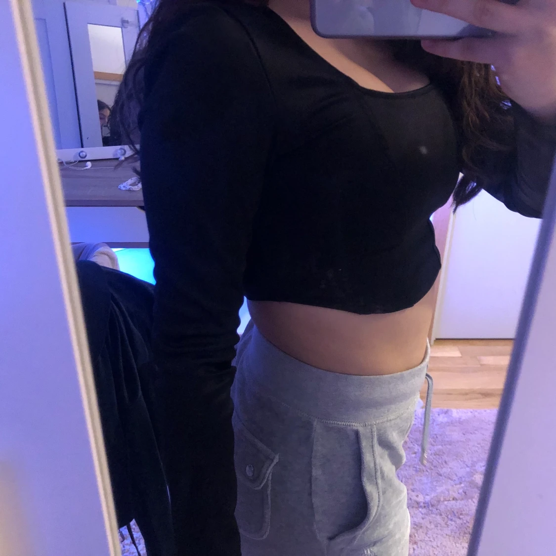 Svart nyårs/fest tröja XS - 91