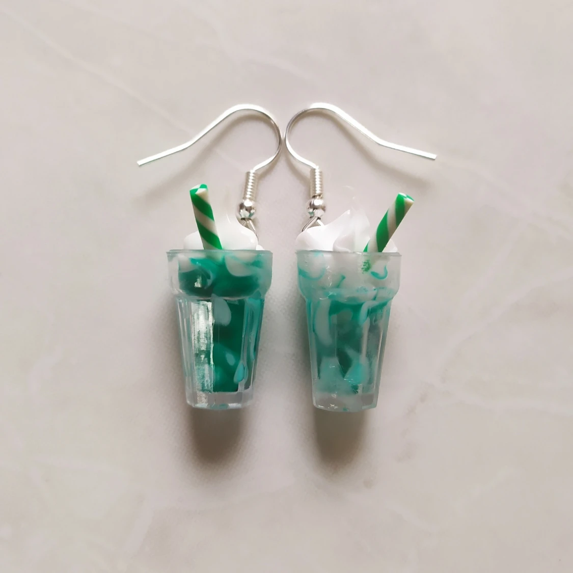 Örhängen - Milkshake Grön