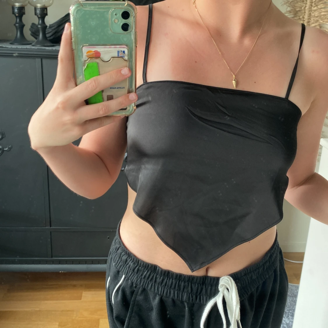 Svart Triangelformad topp - 90