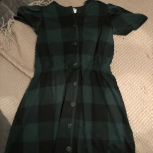 Grön rutig klänning - Grön rutig klänning från zara! Frakt tillkommer på 50kr:)