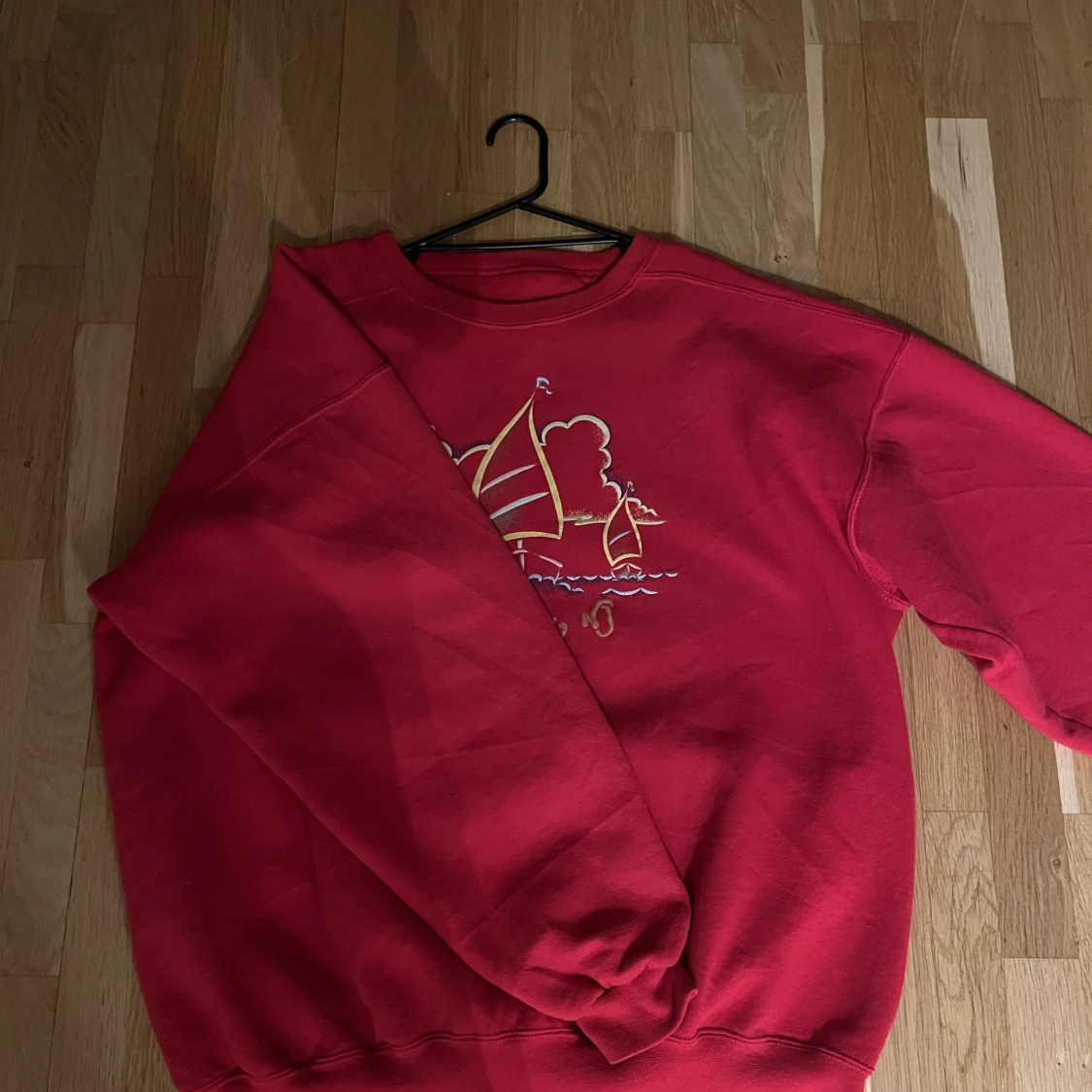 Vintage Tröja Röd storlek M