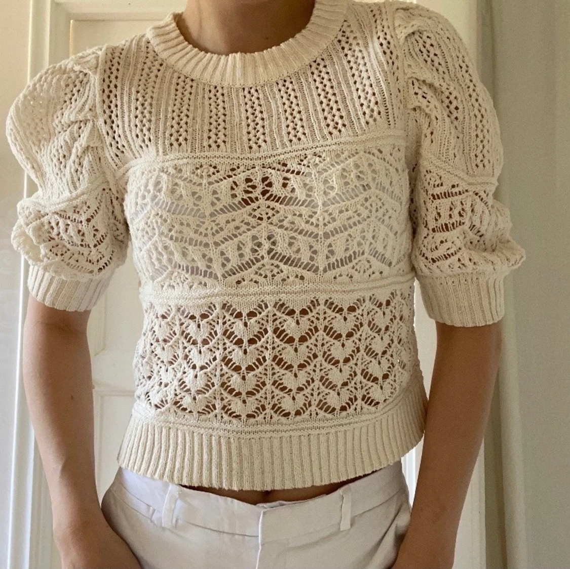 MANGO Virkad topp - 91