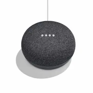 säljer denna knappt använda google home mini röstaktiverade högtalaren! den är mörkgrå och nypris är 450 kr 💕 fungerar som ny, laddare ingår 🤍